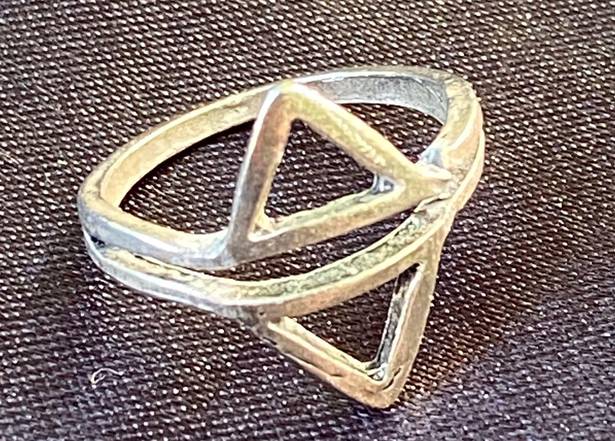 Vintage Size 9.5 Silver Tone Metal Ring