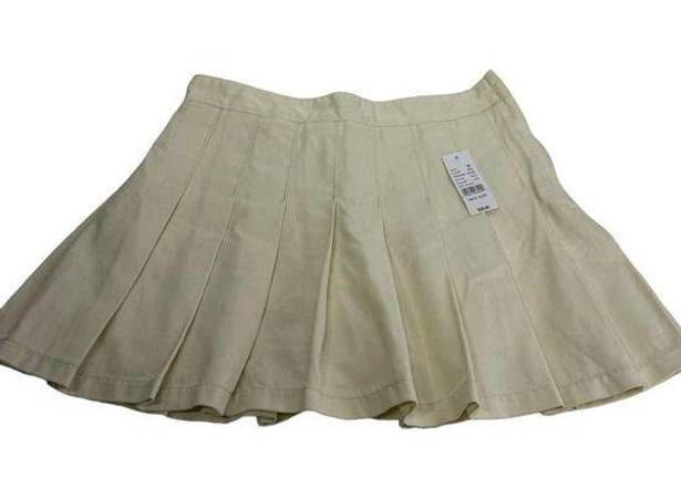 J. Galt BRANDY MELVILLE  Dana Cream Pleated Skort Size M