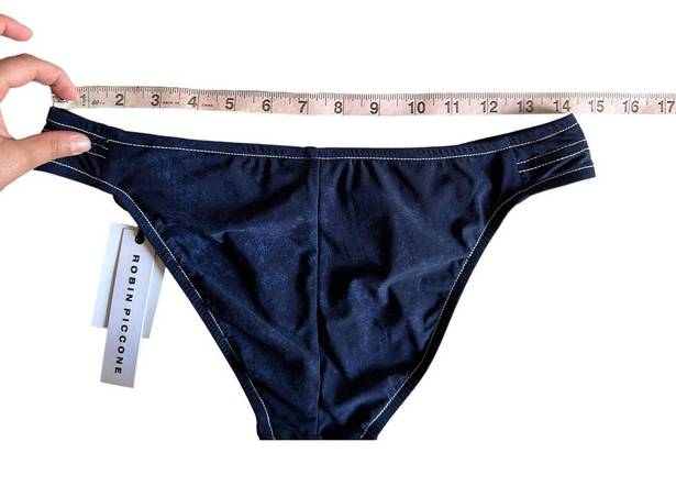 Robin Piccone  Valeria indigo low rise bikini bottoms size Small NEW