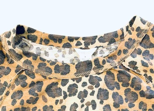 Caslon  Cozy Animal Print Leopard Sweatshirt M