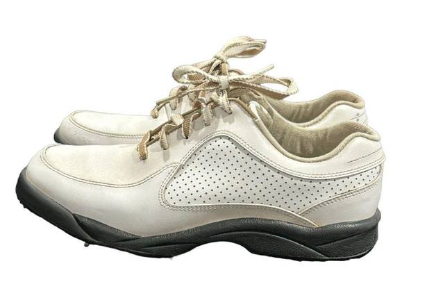 FootJoy  Golf Shoes Women's Size 9 Greenjoy White Oxford Spiked