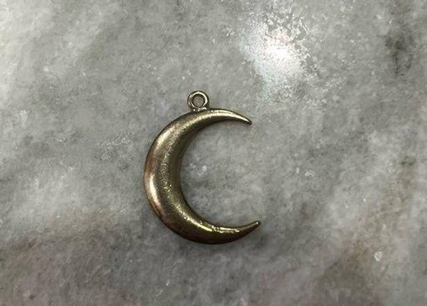 The Moon Gold Charm Pendant