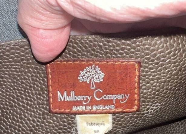 Mulberry  Vintage Brown Pouch / Make Up / Brush Bag / Purse / Clutch Bag.