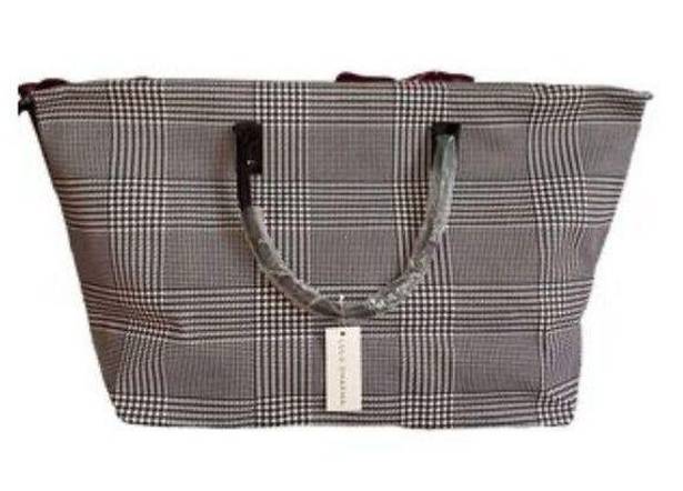 Lulu Dharma Pink Plaid Weekender Bag