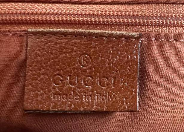 Gucci  Eclipse GG Brown Canvas and Leather Shoulder Bag