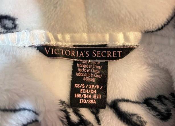 Victoria's Secret  Robe Lounge Sleep Fluffy House Coat Pocket Belt Tie Casual