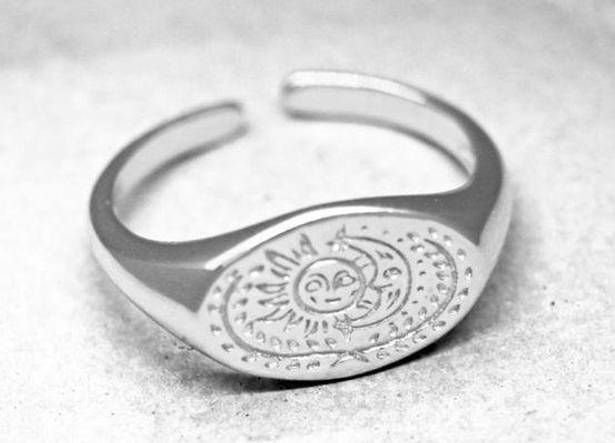 The Moon Silver Sun and Signet Ring