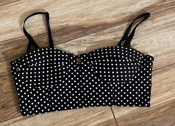 SEEK the Label  polka dot black bra top