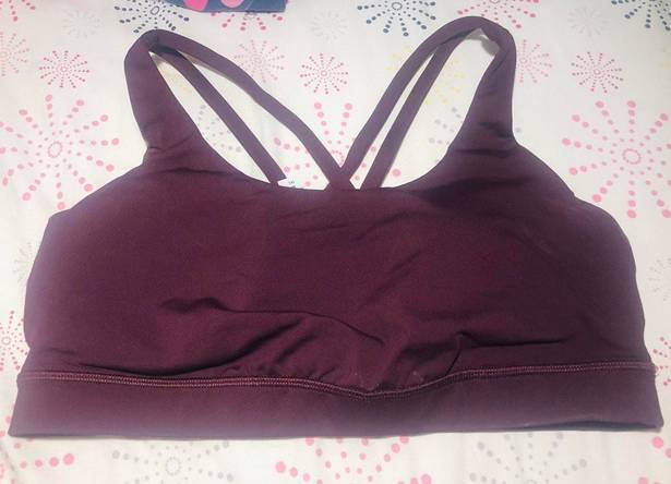 Lululemon Dark Purple Sports Bra Size 10