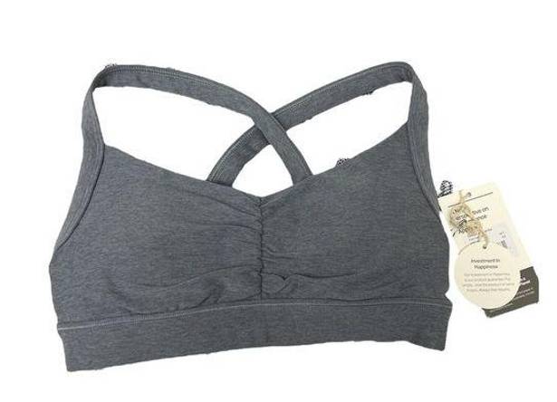 Vuori  Women’s Elevation Ruched Bra Color Flint Heather Size XS New w/tag $64