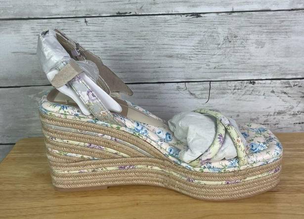 Dolce Vita Elvia Ankle Strap Espadrille Platform Wedge Sandals Size 9