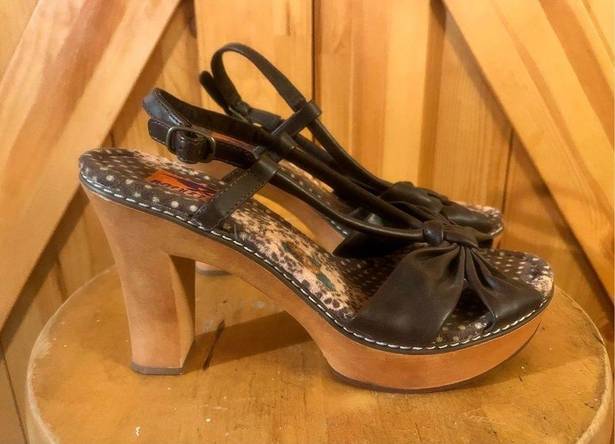 Rocket Dog   Brown Strappy Pump Slingback Platform High Heel Sandals Size 6.5