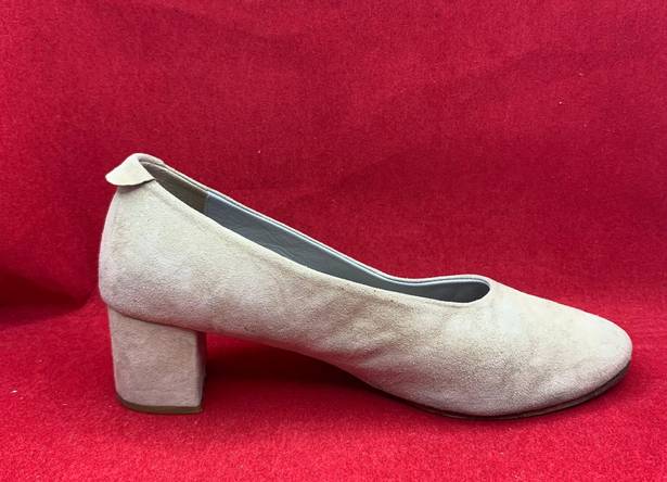 COS Ballerina Beige Suede Heel Shoe