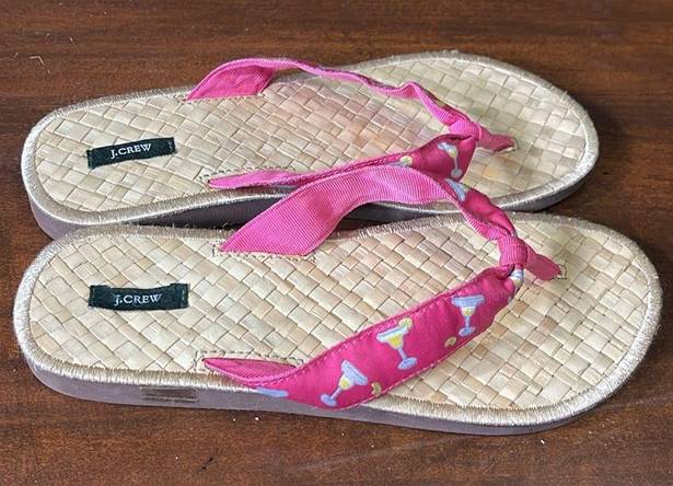 J.Crew  Women’s Margarita pink flip flops size 7