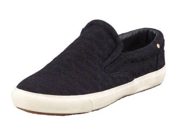 The Row  X Superga Black Brocade Slip On Size 6.5