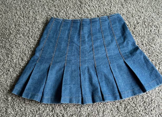 idem Ditto Denim Pleated Skirt