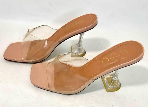 EGO  Perspex Heel Clear Heel Mules size 38 EU