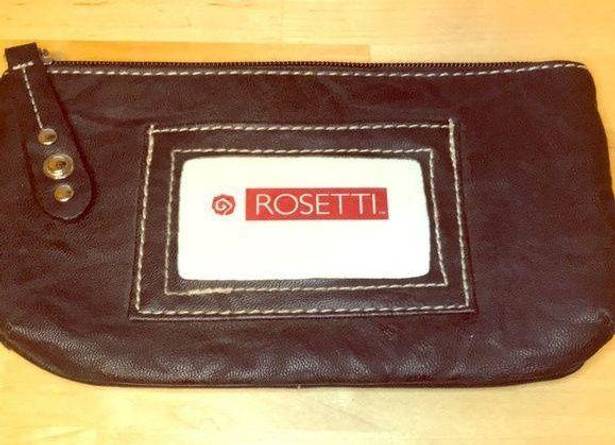 Rosetti New  wristlet in black. Faux leather