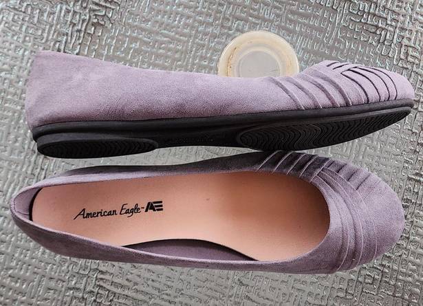 American Eagle Womens Flat Shoes. Gray Fabric Slip On Sz 9