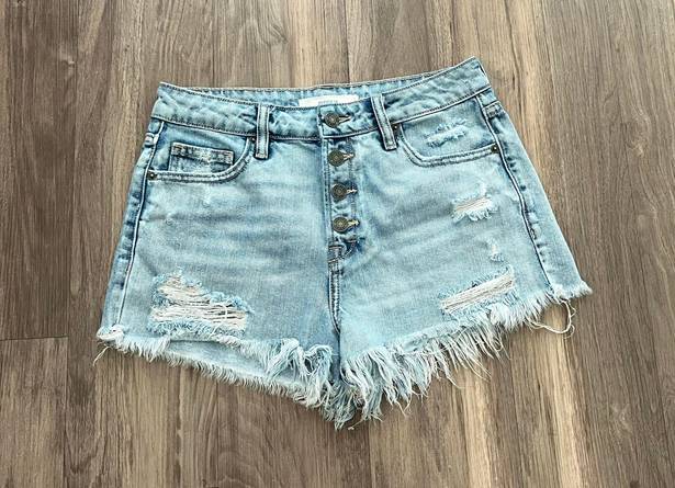 Hidden Jeans Frayed Shorts - Size Small