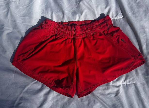 Lululemon Red Shorts