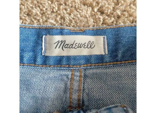 Madewell  Denim Skirt Rigid Denim A Line in Lovell Wash Size 23