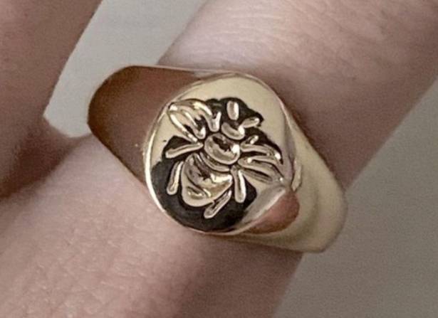 Madewell trendy bohemian gold chunky bee ring