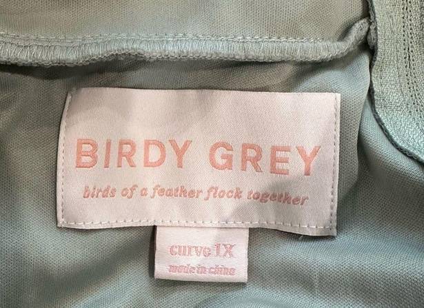 Birdy Grey Elyse Bridesmaid Dress Sage Green Mesh Size 1X