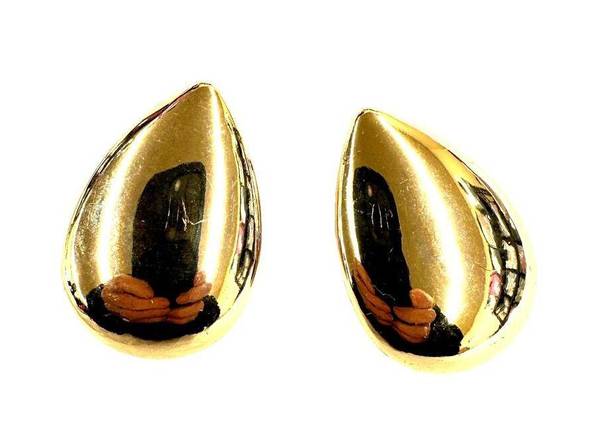 Ettika  Tear Drop Earrings 18K Plated Gold solid Statement Bubble Minimalist