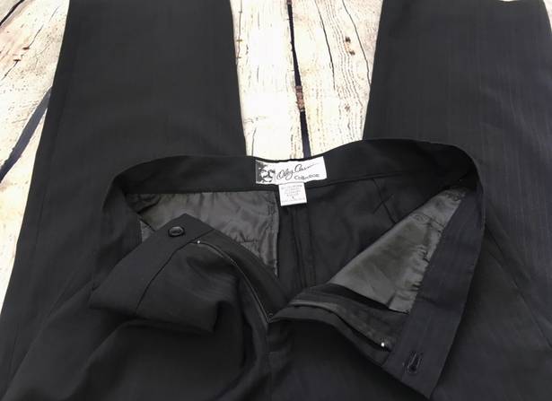 Oleg Cassini Collection Black Dress Pants