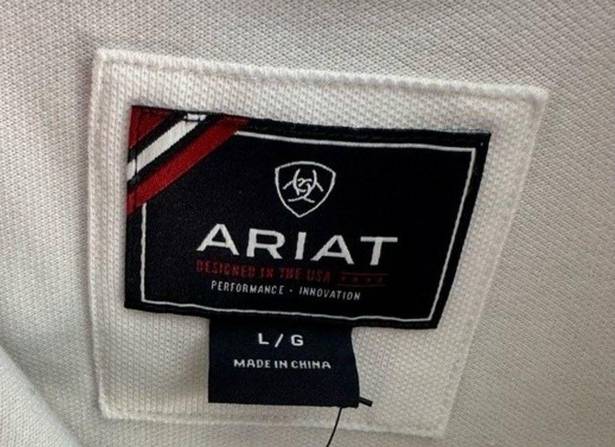 Ariat  Women’s Short Sleeve Polo White Size L NWOT