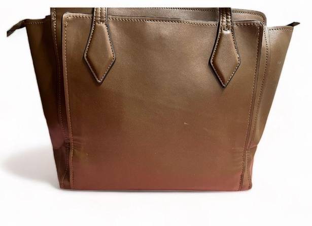 Nine West  Chelsea Three Compartment Tote Brown Cognac Handbag