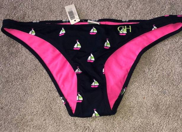 Gilly Hicks Sailboat print Bikini Bottom large New NWT