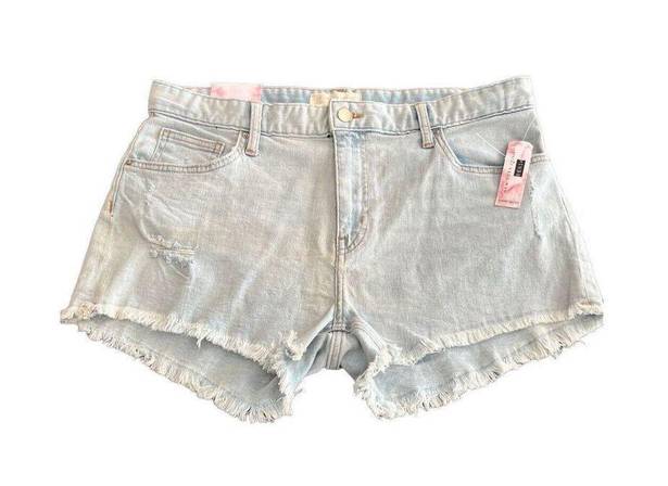 New York Laundry  Vintage High Rise Light Wash Womens Denim Shorts size 13