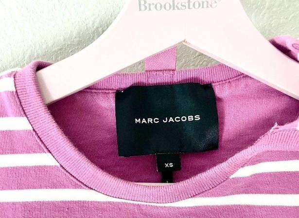 Marc Jacobs  The Striped T-Shirt in Cyclamen Pink Multi in Size XS