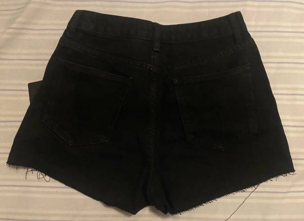 Pretty Little Thing Black Denim Shorts