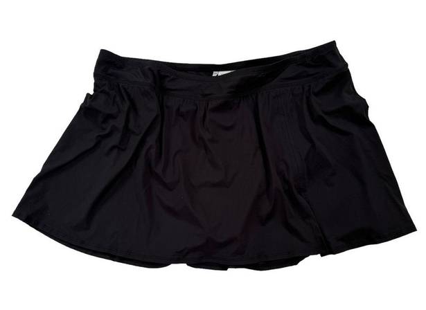Bleu Rod Beattie  Plus Size Tummy Control Swim Skirt Black Size 22W NWT