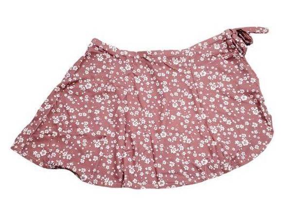 ANDIE  Skirt Only Swim Sarong Bottom Side Tie Coverup Ditsy Floral Rose Pink Sz M