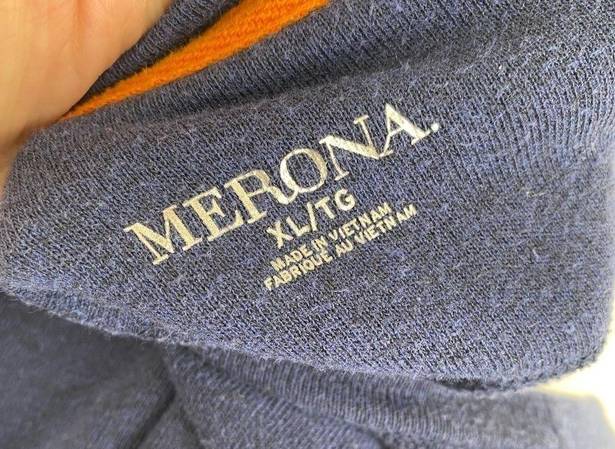 Merona Embroidered crewneck sweater Size XL