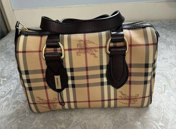 Burberry  Haymarket Checked Chester Medium Bowling Bag