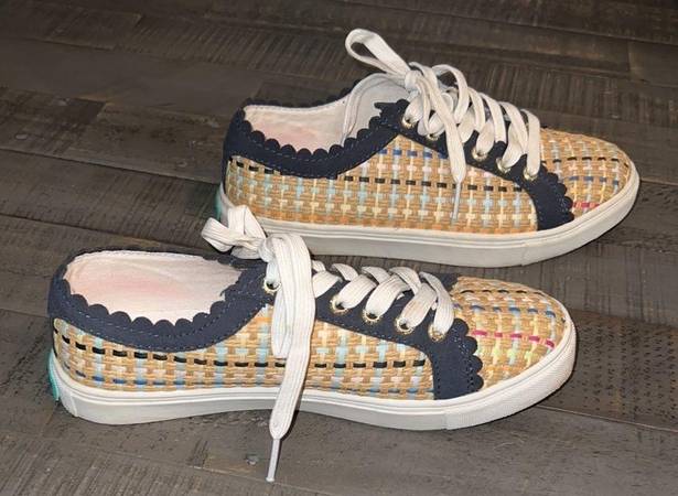 Jack Rogers  Woven Teagan Sneakers - Multicolor Size 7