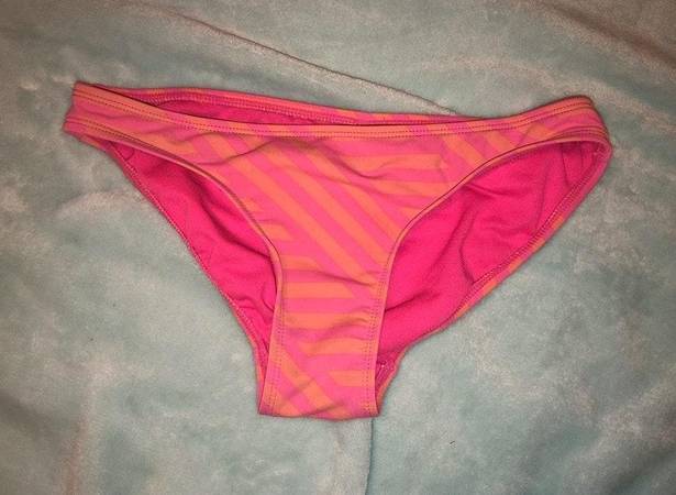 Aeropostale Super Cute Striped Pink Bikini Bottom