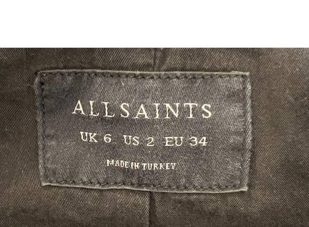 ALLSAINTS  Balfern Denim Biker Jacket Size US/2