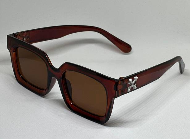 Brown Squared UV Protection Sunglasses