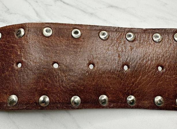 Chico's  Vintage Studded Genuine Leather Belt Size Medium M Womens