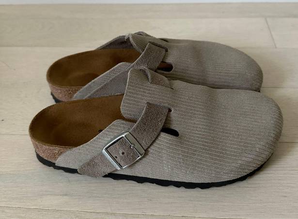 Birkenstock Boston Suede Embossed Clogs