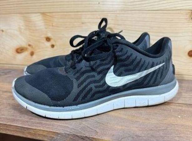 Nike  Free 4.0 Women's Size 7.5 Running Shoes Black White Breathable Mesh