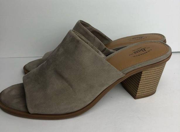 Krass&co G.H. Bass &  Paisley Taupe Mule Slip On Heels