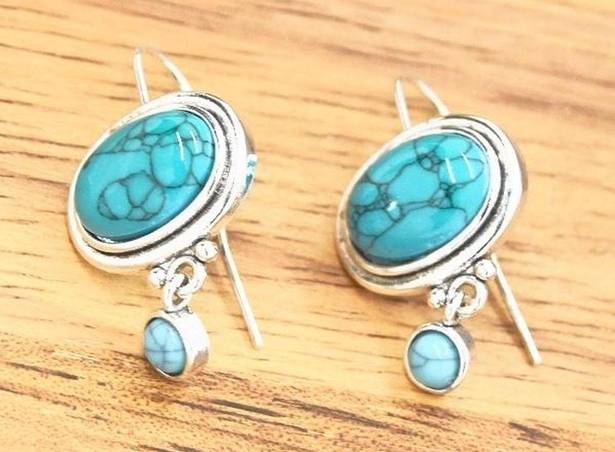 Small Turquoise Dangle Earrings