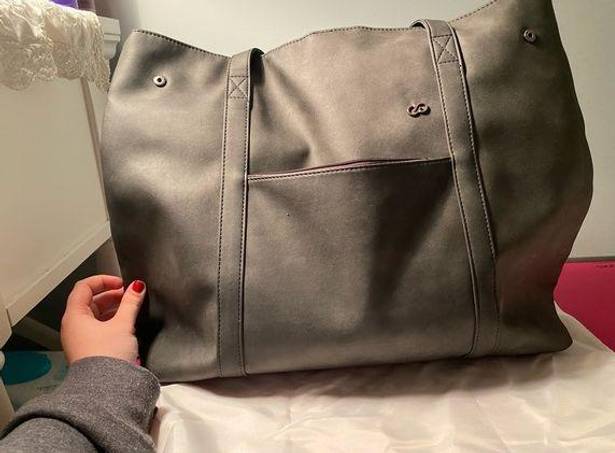 large heather grey tote bag